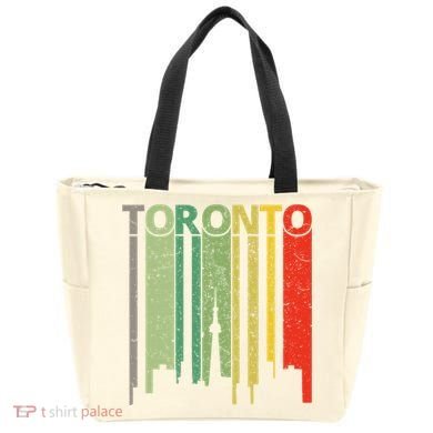 Toronto Skyline Retro Toronto Tote Bag