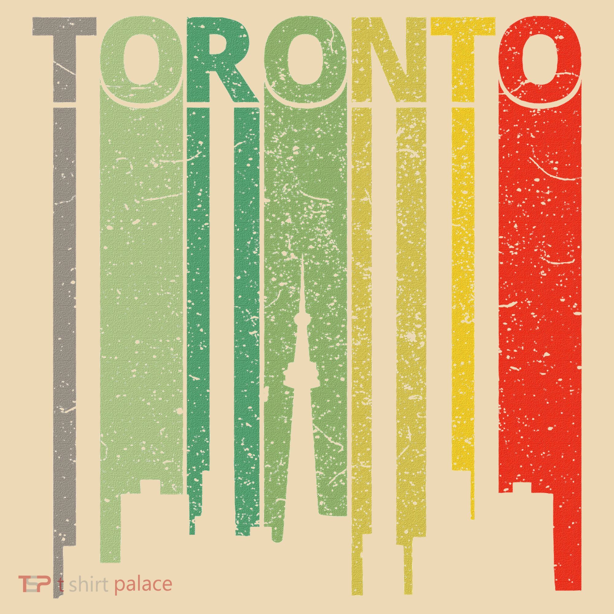 Toronto Skyline Retro Toronto Tote Bag