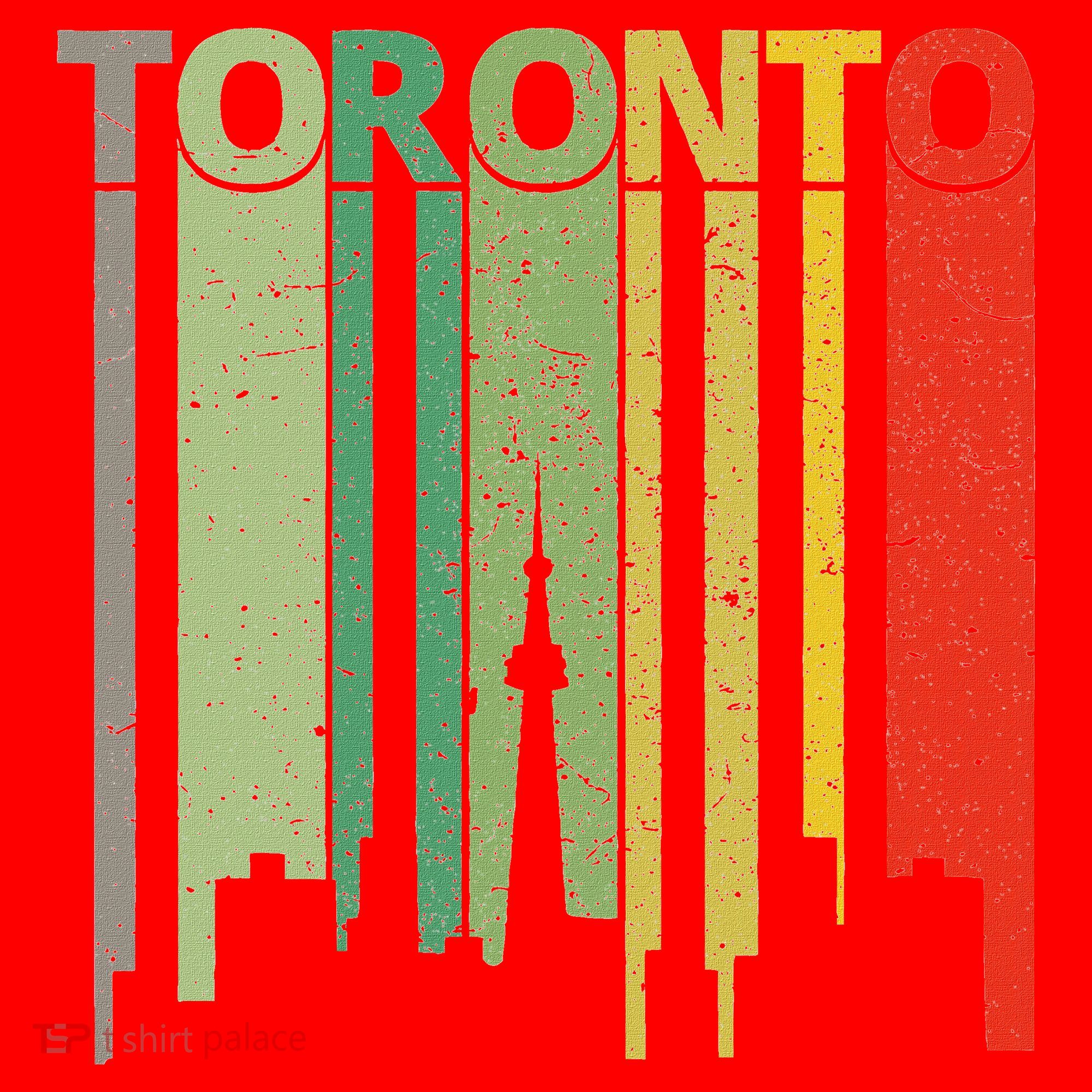 Toronto Skyline Retro Toronto Santa Hat