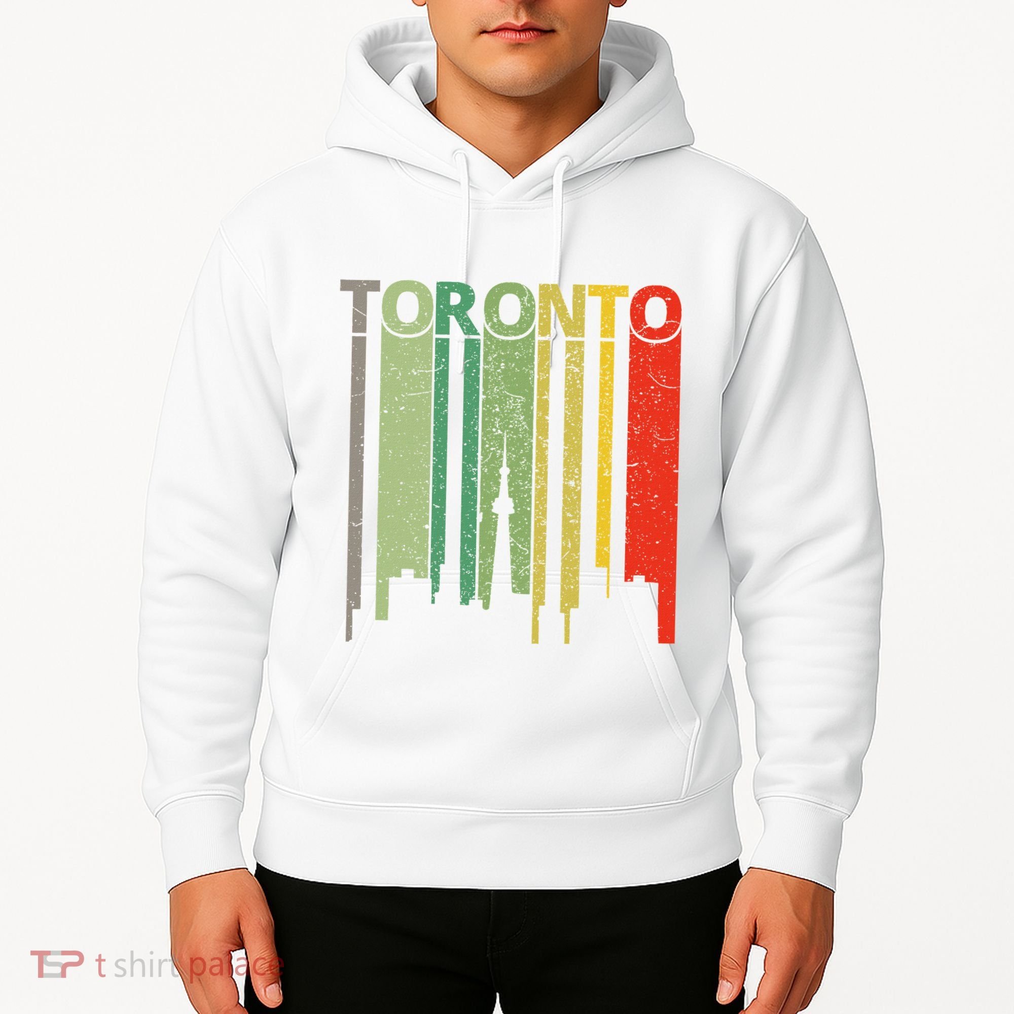 Toronto Skyline Retro Toronto Hoodie