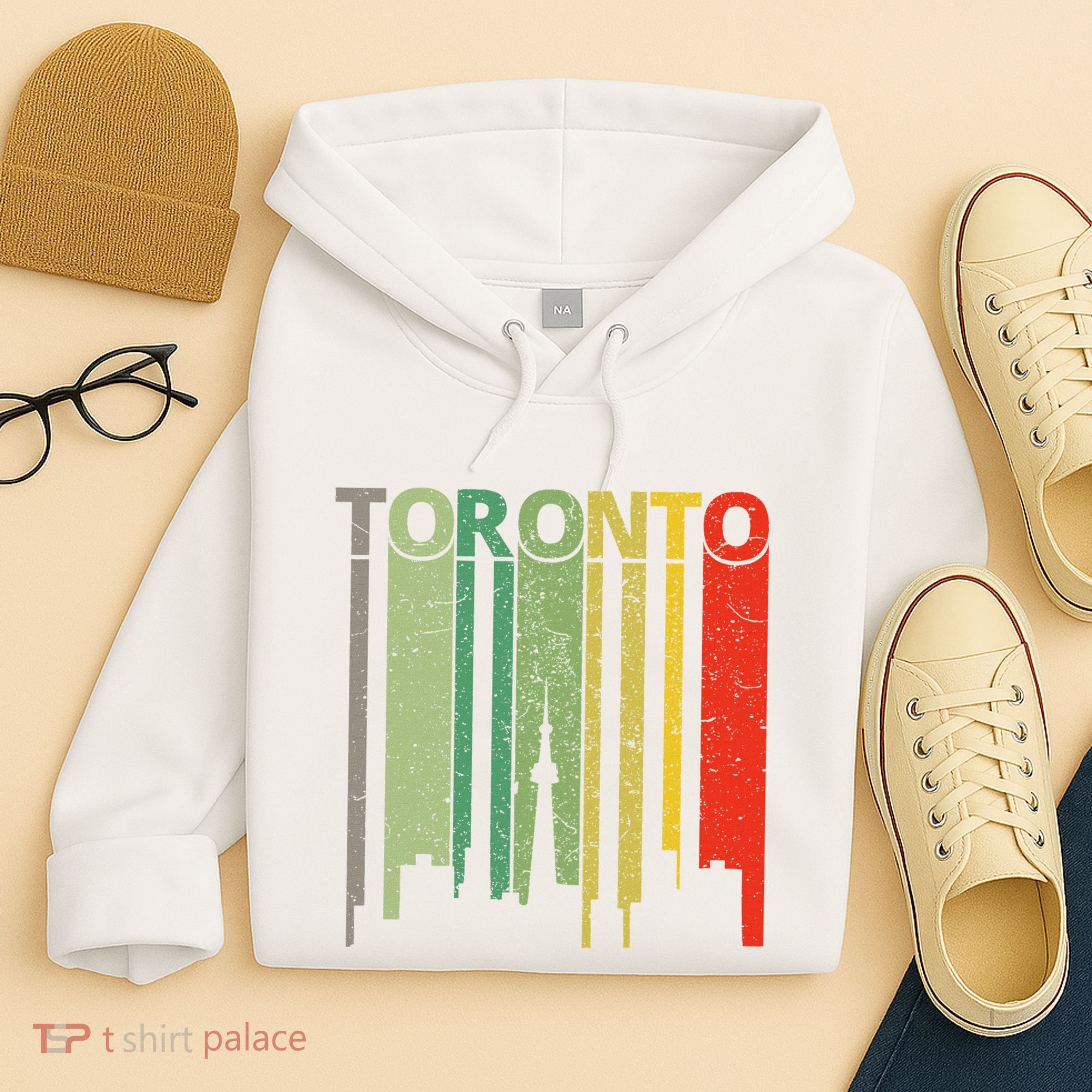 Toronto Skyline Retro Toronto Hoodie