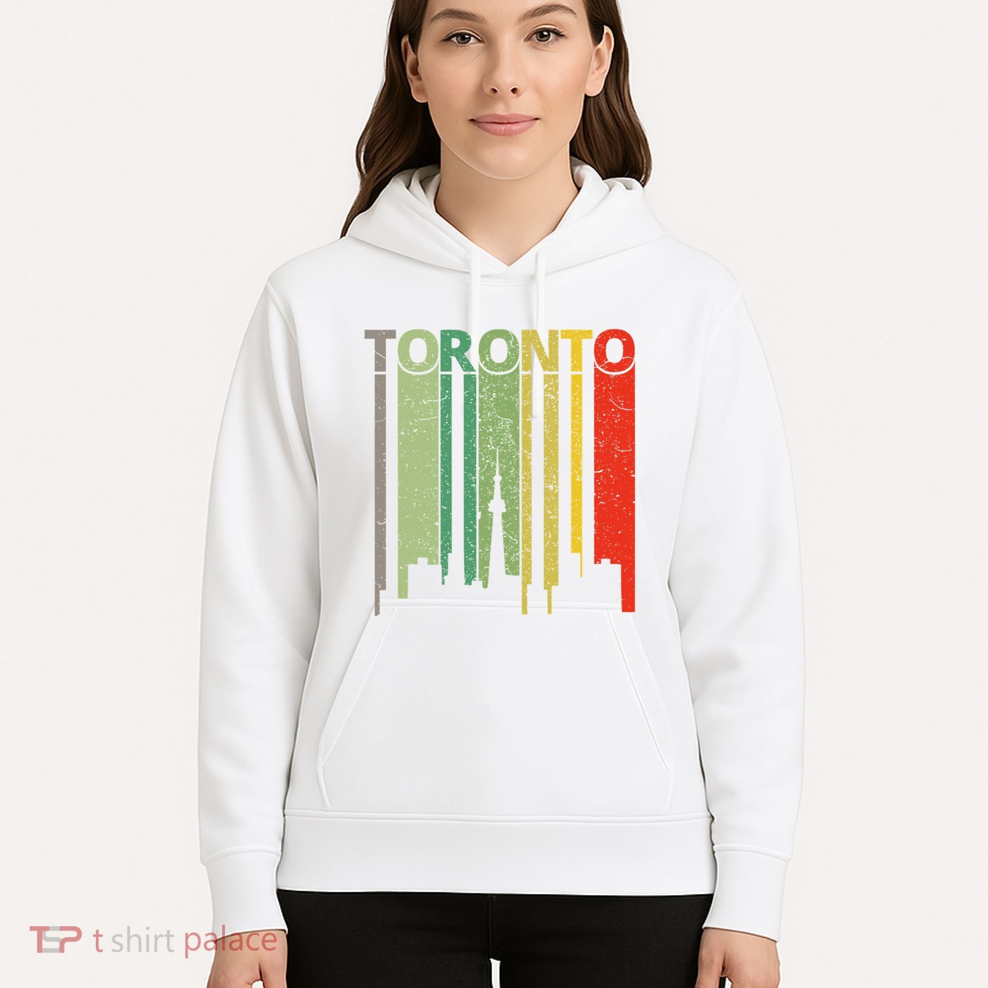 Toronto Skyline Retro Toronto Hoodie