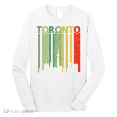 Toronto Skyline Retro Toronto Long Sleeve Shirt