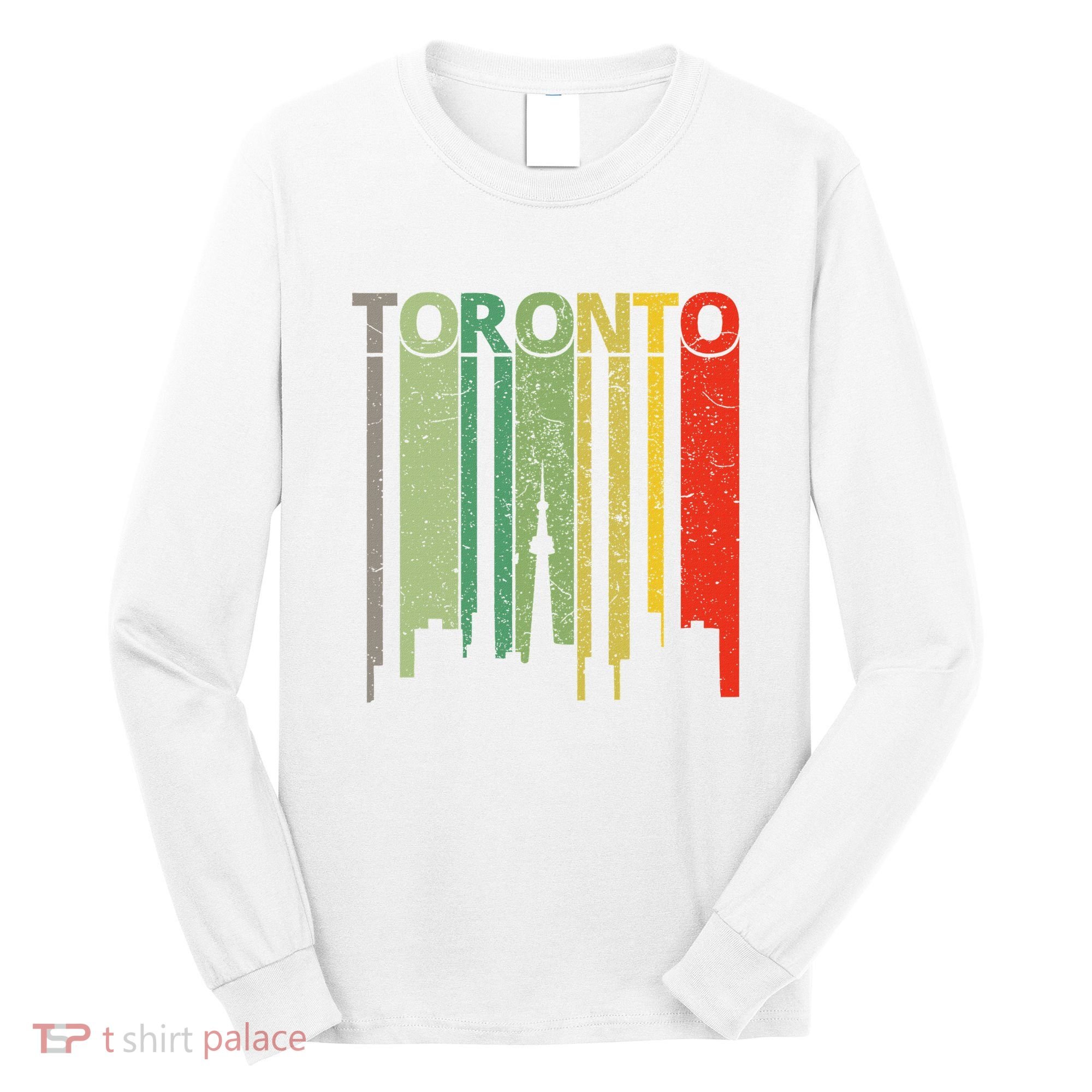 Toronto Skyline Retro Toronto Long Sleeve Shirt