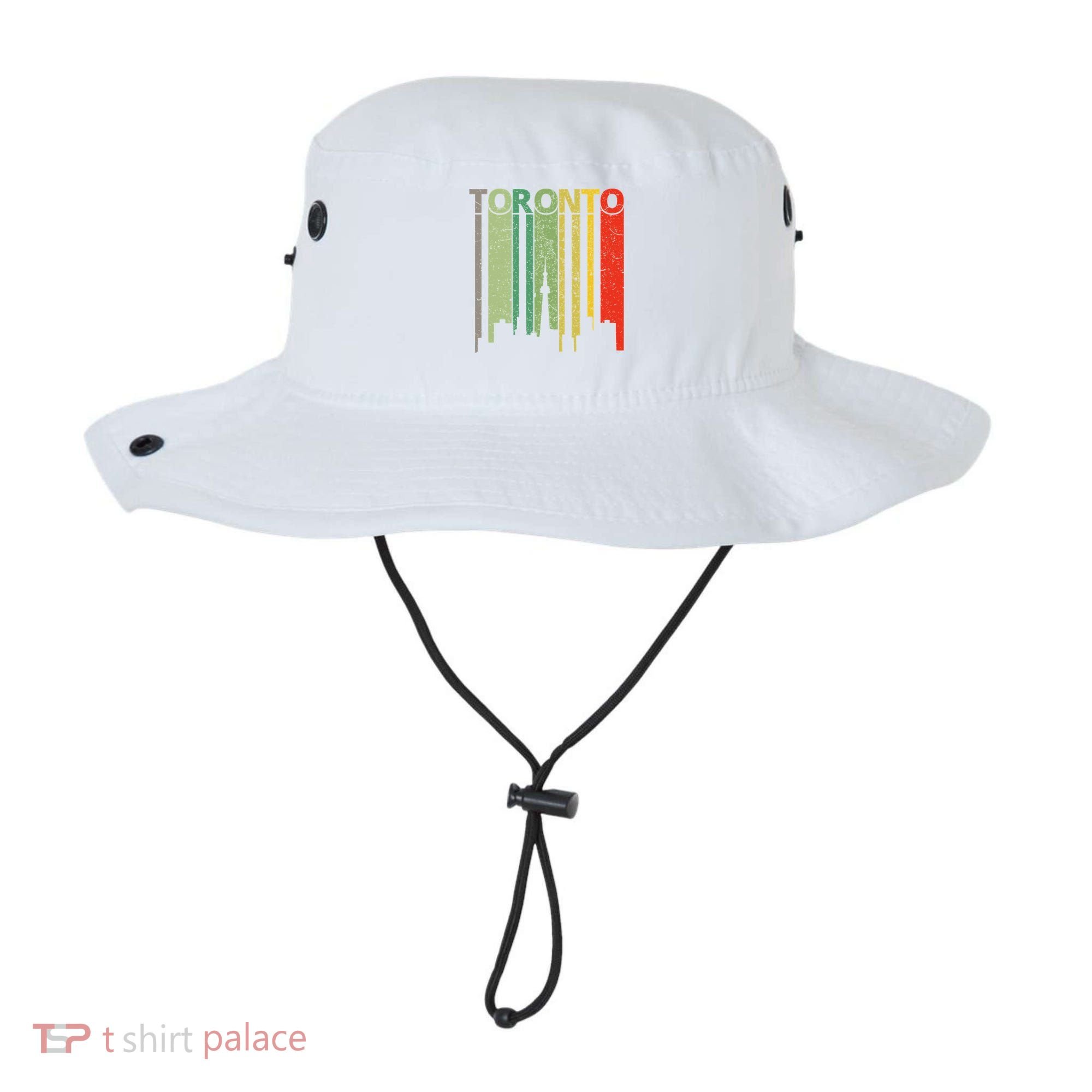 Toronto Skyline Retro Toronto Bucket Hat