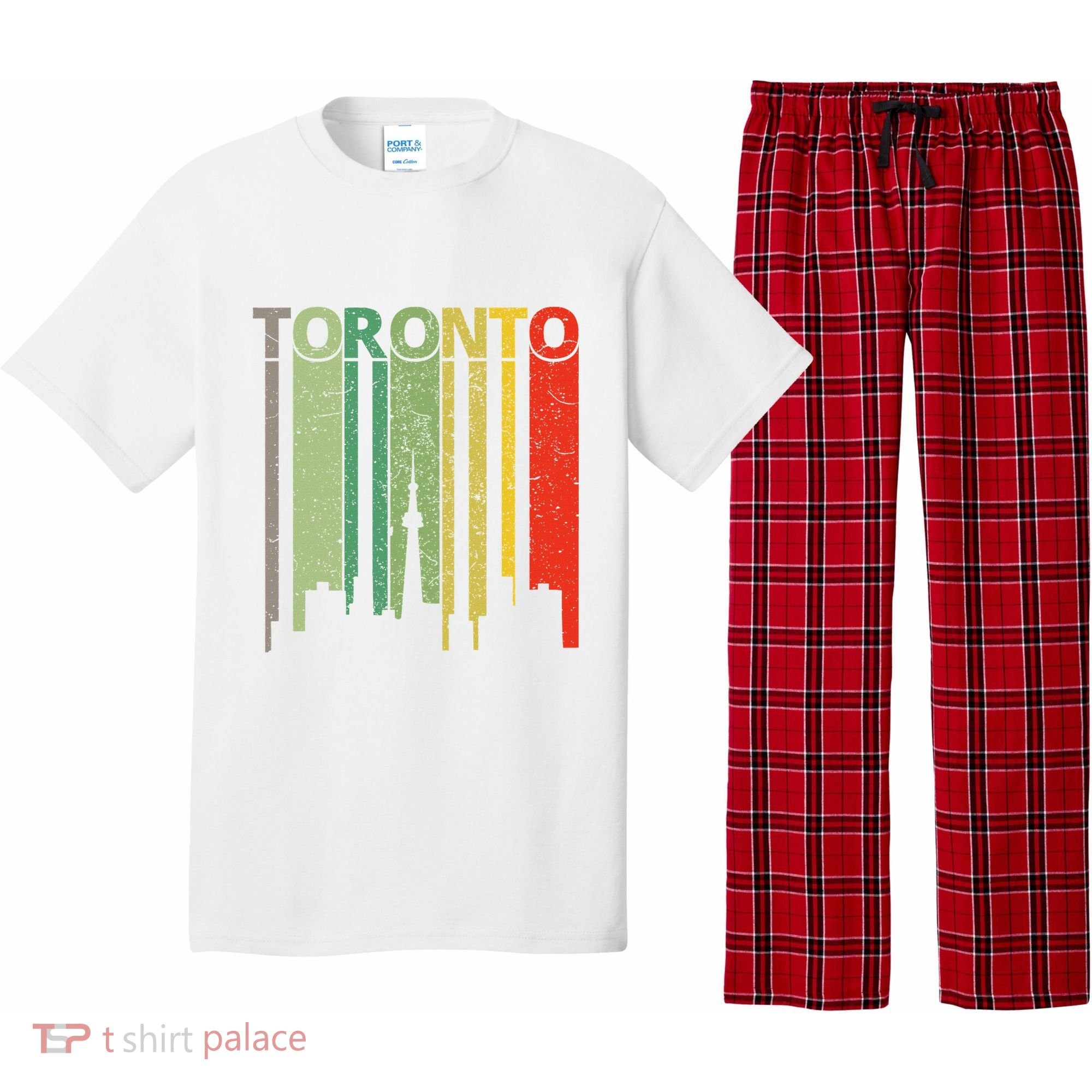 Toronto Skyline Retro Toronto Pajama Set