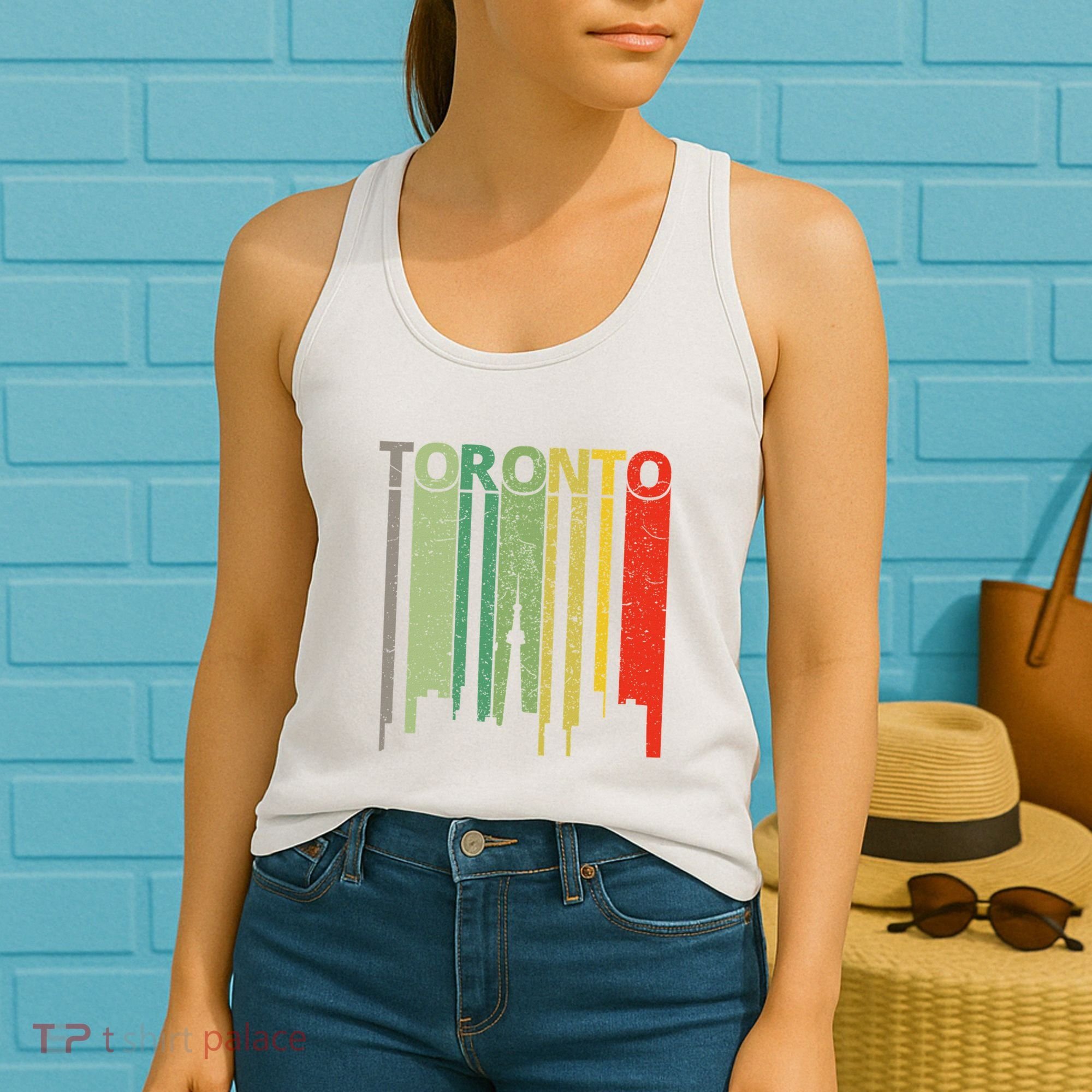 Toronto Skyline Retro Toronto Women's Tank Top