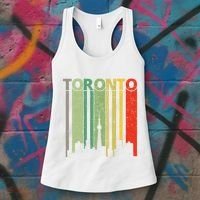 Toronto Skyline Retro Toronto Women's Tank Top thumb 3