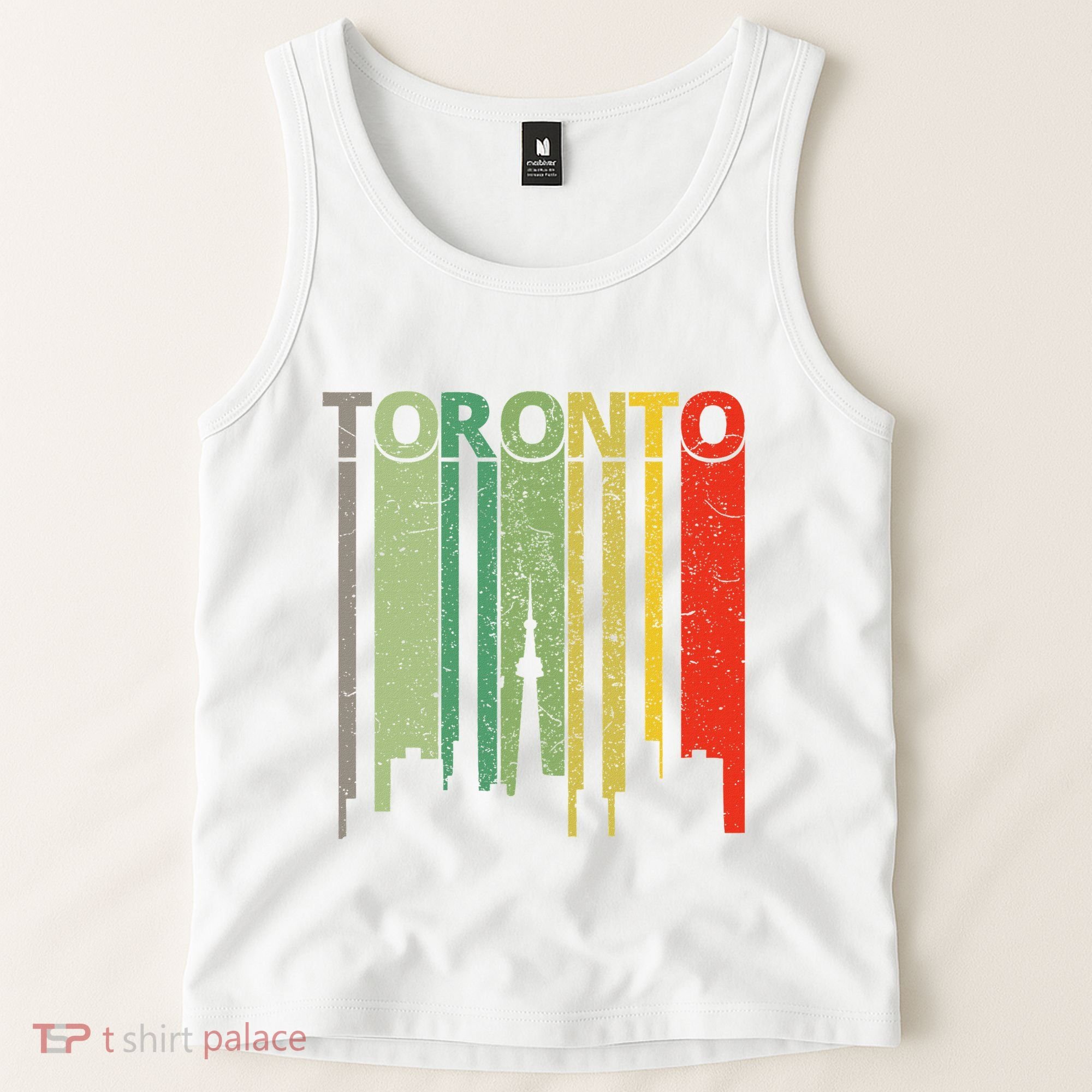 Toronto Skyline Retro Toronto Tank Top