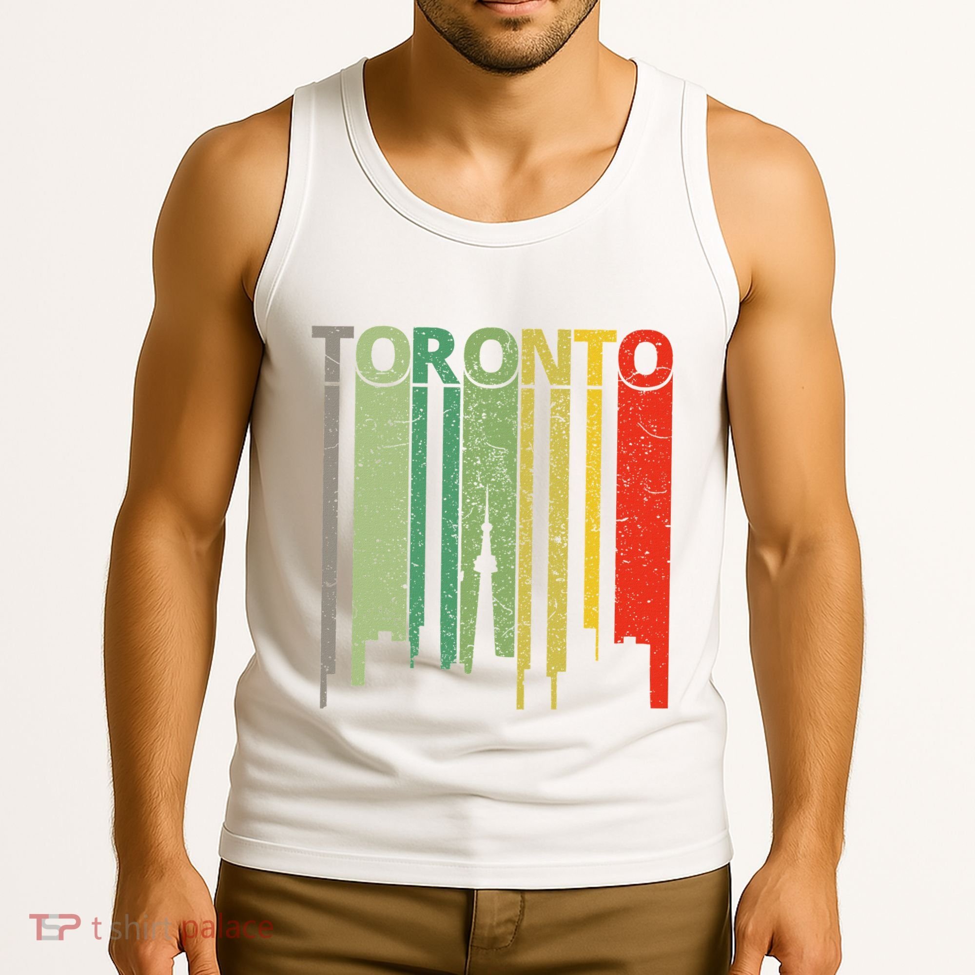 Toronto Skyline Retro Toronto Tank Top