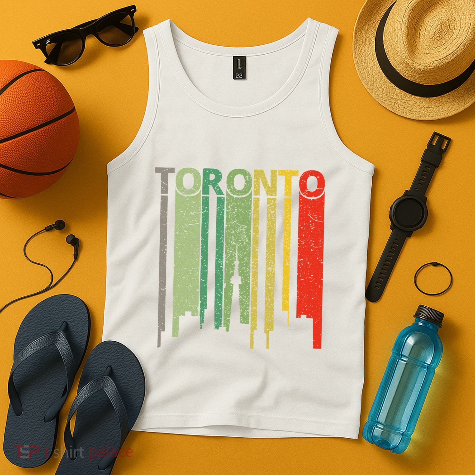Toronto Skyline Retro Toronto Tank Top