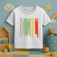 Toronto Skyline Retro Toronto Toddler T-Shirt thumb 3