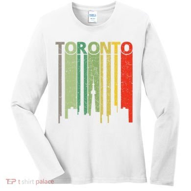 Toronto Skyline Retro Toronto Women's Long Sleeve Shirt