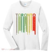 Toronto Skyline Retro Toronto Women's Long Sleeve Shirt thumb 0