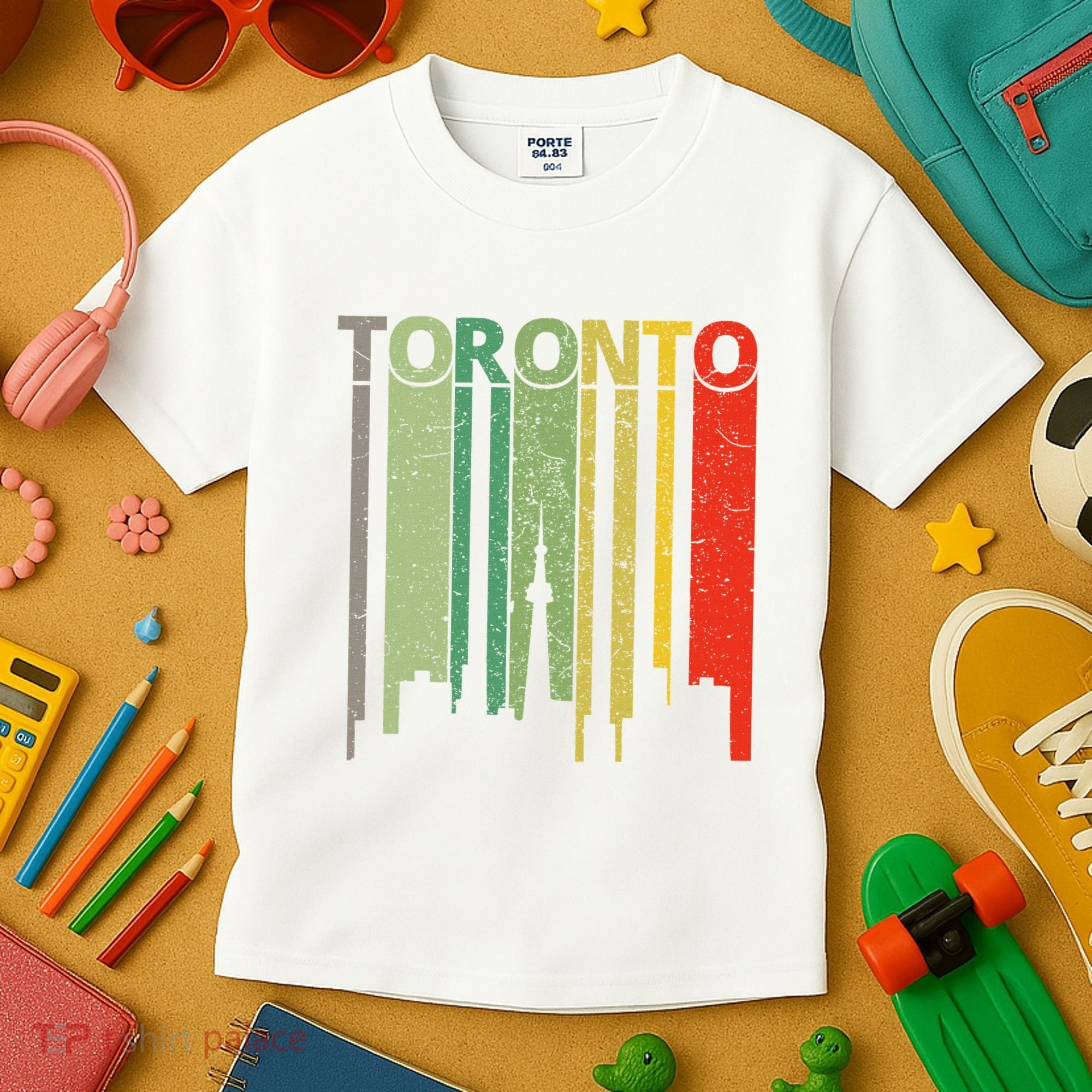 Toronto Skyline Retro Toronto Kids T-Shirt