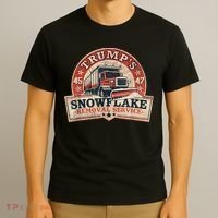 TrumpS Snowflake Removal Service Funny Trump Vintage T-Shirt thumb 3