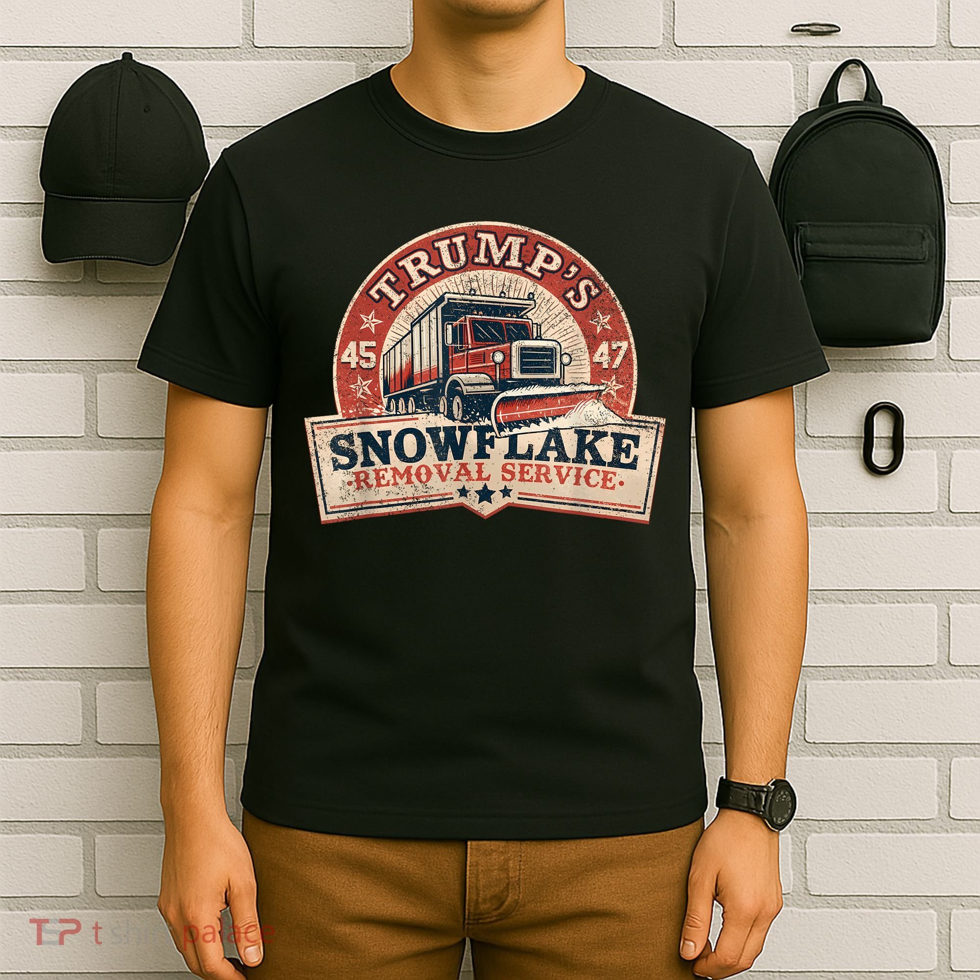 TrumpS Snowflake Removal Service Funny Trump Vintage T-Shirt