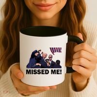 Trump Shot Rally Assassination Missed Me! Coffee Mug thumb 3