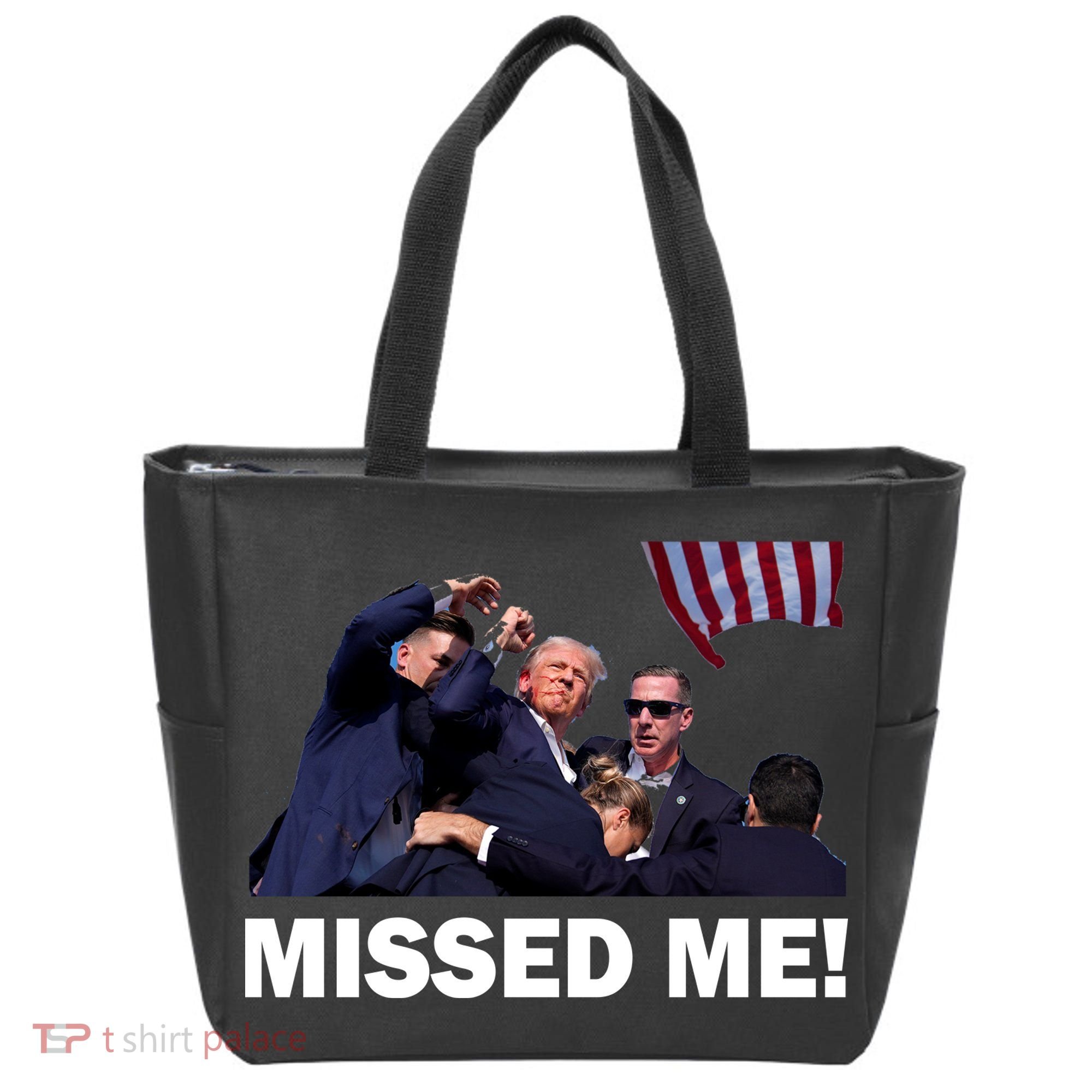 Trump Shot Rally Assassination Missed Me! Tote Bag