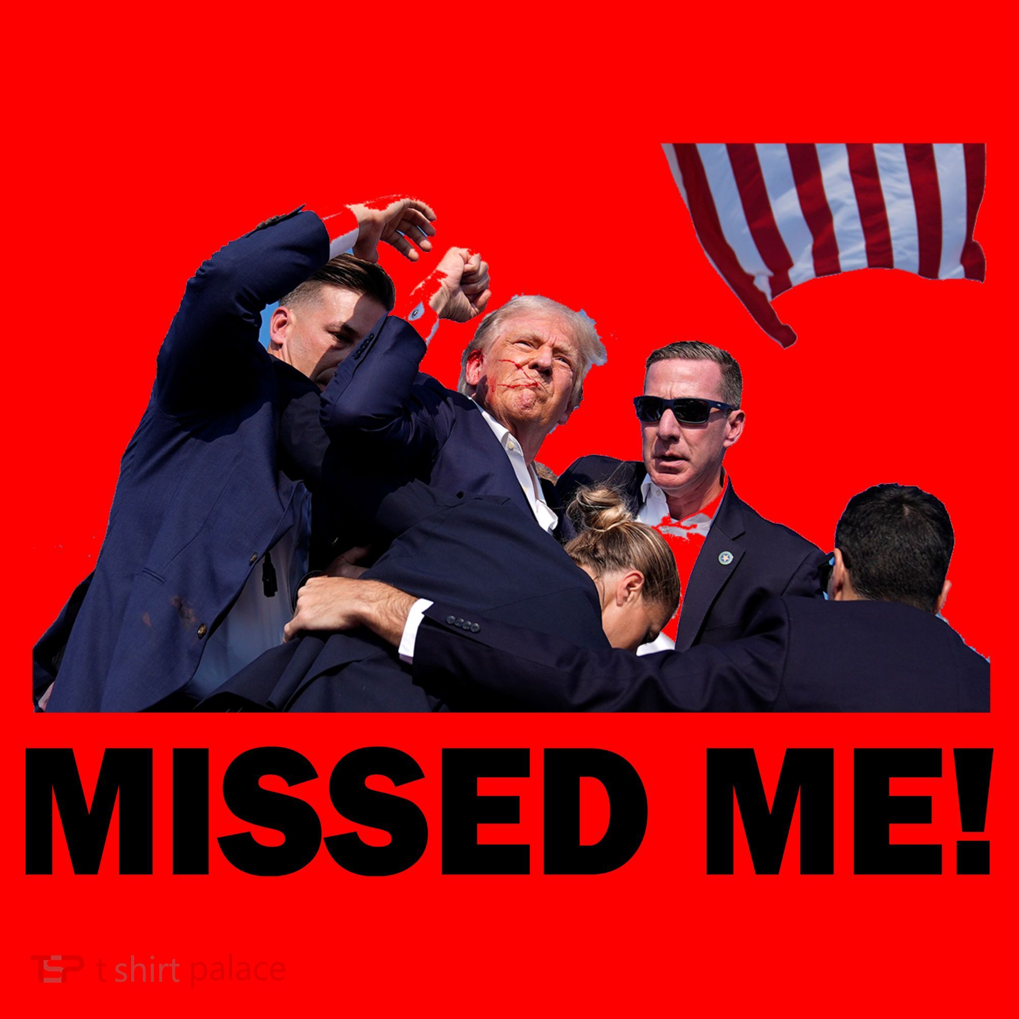Trump Shot Rally Assassination Missed Me! Santa Hat