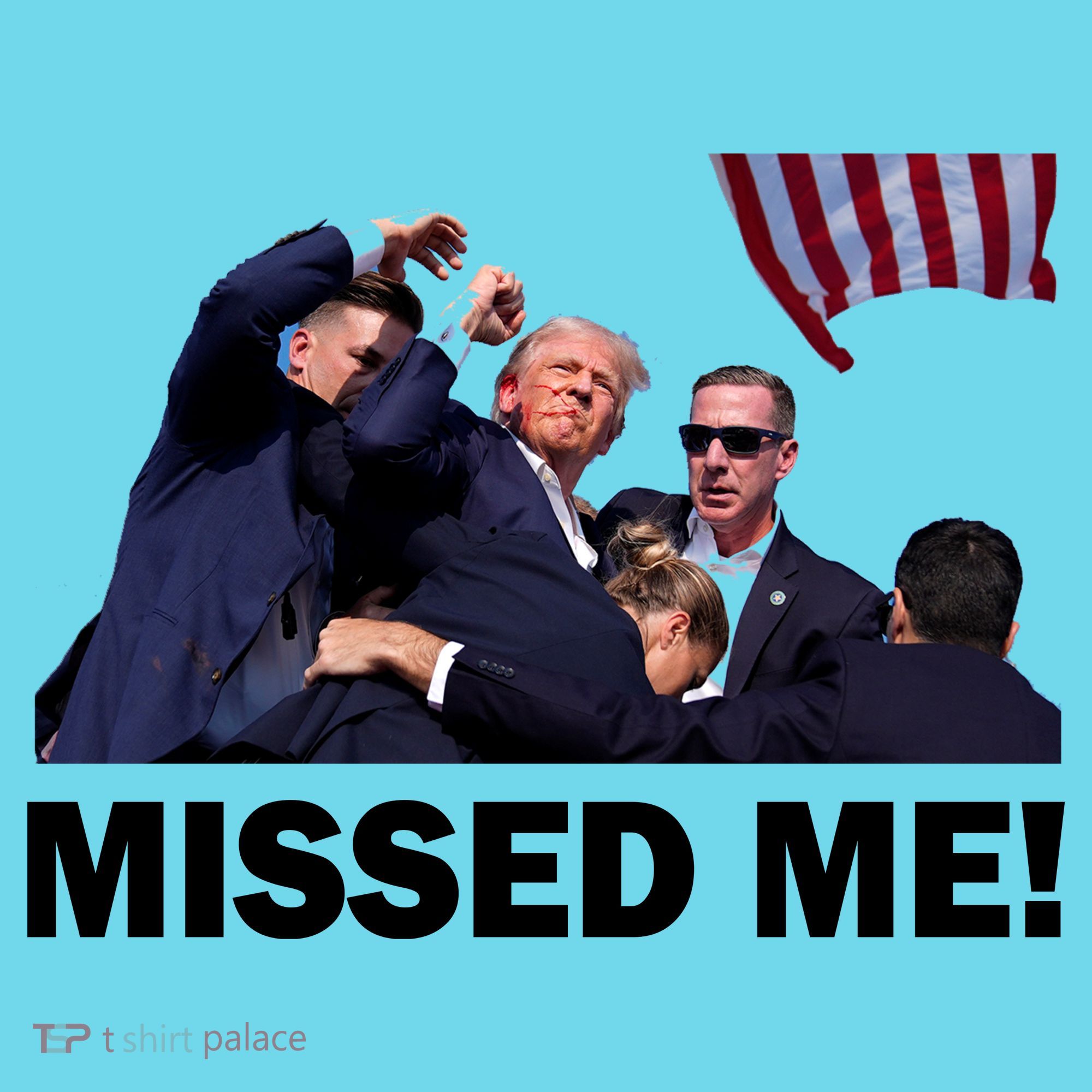 Trump Shot Rally Assassination Missed Me! Kids T-Shirt