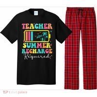 Teacher Summer Recharge Required Funny Motivational Teacher Pajama Set thumb 0