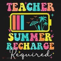 Teacher Summer Recharge Required Funny Motivational Teacher Visor thumb 3