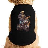 Trendy Skeleton Riding A Motorbike Doggie Tank thumb 0