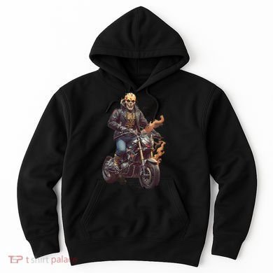 Trendy Skeleton Riding A Motorbike Hoodie