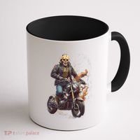 Trendy Skeleton Riding A Motorbike Coffee Mug thumb 1