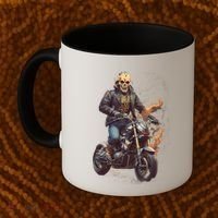 Trendy Skeleton Riding A Motorbike Coffee Mug thumb 2