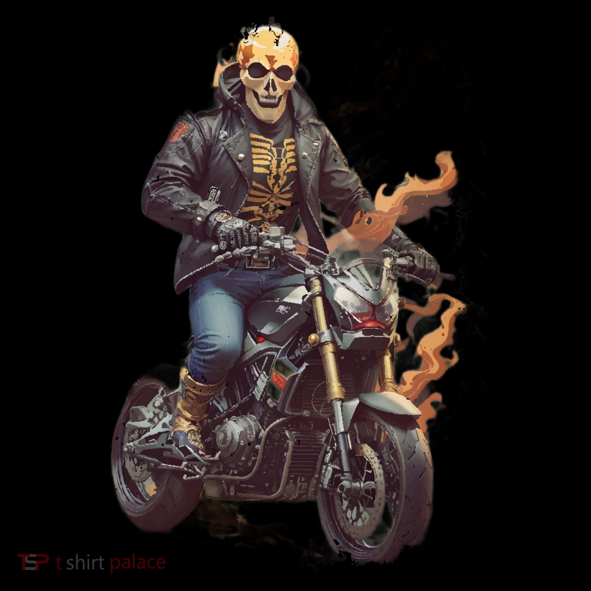 Trendy Skeleton Riding A Motorbike Women's Hoodie