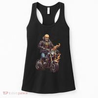 Trendy Skeleton Riding A Motorbike Women's Tank Top thumb 0