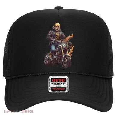 Trendy Skeleton Riding A Motorbike Hat