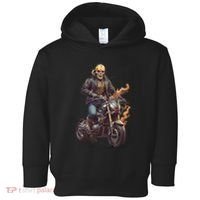 Trendy Skeleton Riding A Motorbike Toddler Hoodie thumb 0