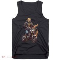 Trendy Skeleton Riding A Motorbike Tank Top thumb 0