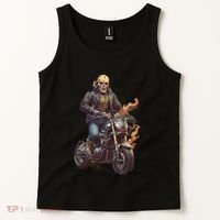 Trendy Skeleton Riding A Motorbike Tank Top thumb 2