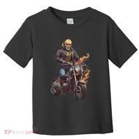 Trendy Skeleton Riding A Motorbike Toddler T-Shirt thumb 0