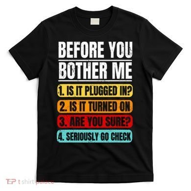 Tech Support Retro Vintage Help Desk IT Call Center T-Shirt