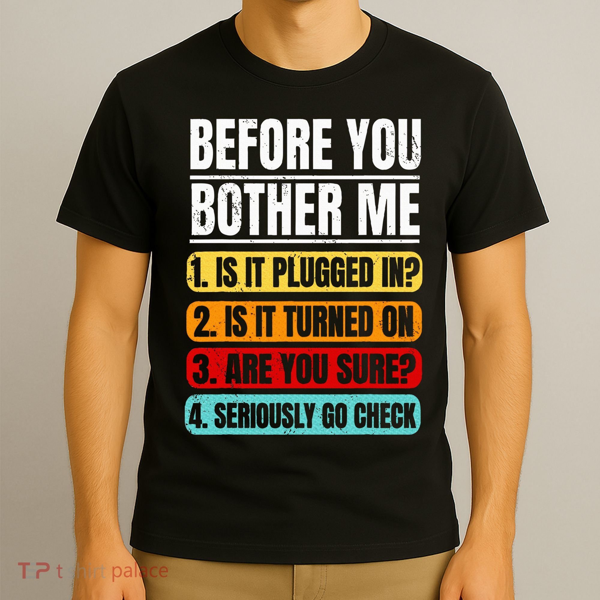 Tech Support Retro Vintage Help Desk IT Call Center T-Shirt