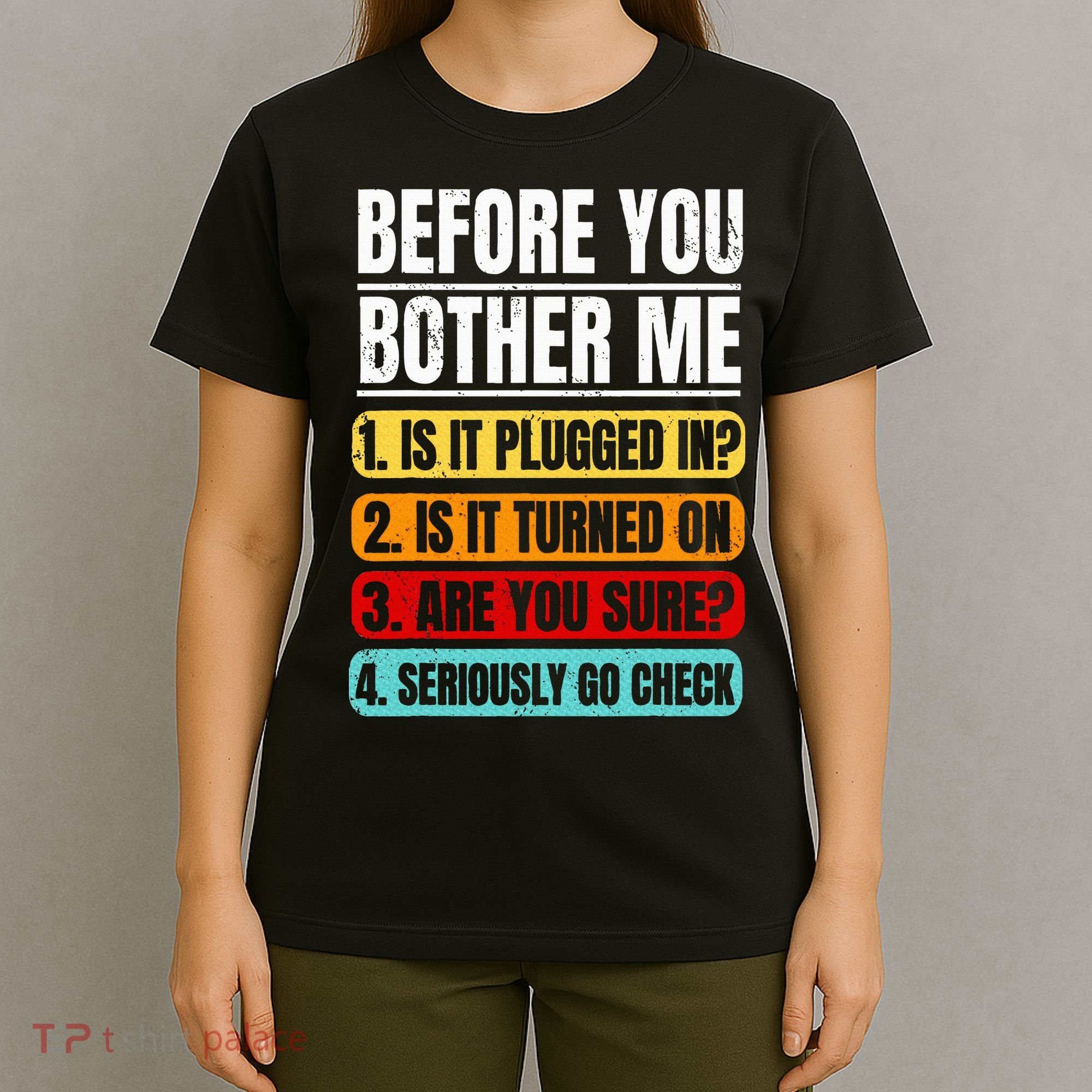 Tech Support Retro Vintage Help Desk IT Call Center T-Shirt