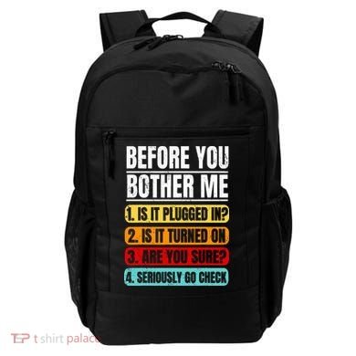 Tech Support Retro Vintage Help Desk IT Call Center Backpack