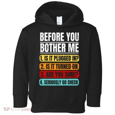 Tech Support Retro Vintage Help Desk IT Call Center Toddler Hoodie