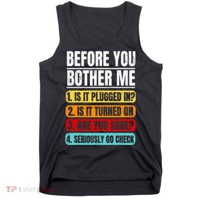 Tech Support Retro Vintage Help Desk IT Call Center Tank Top