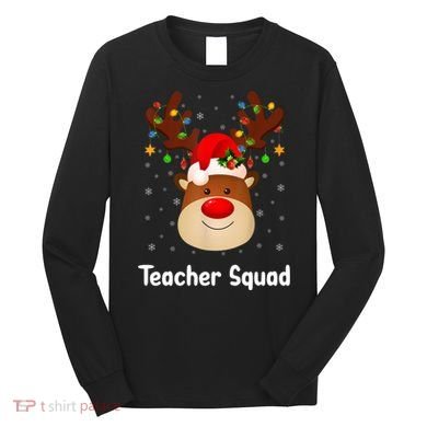 Teacher Squad Reindeer Long Sleeve Shirt