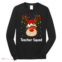 Teacher Squad Reindeer Long Sleeve Shirt thumb 0