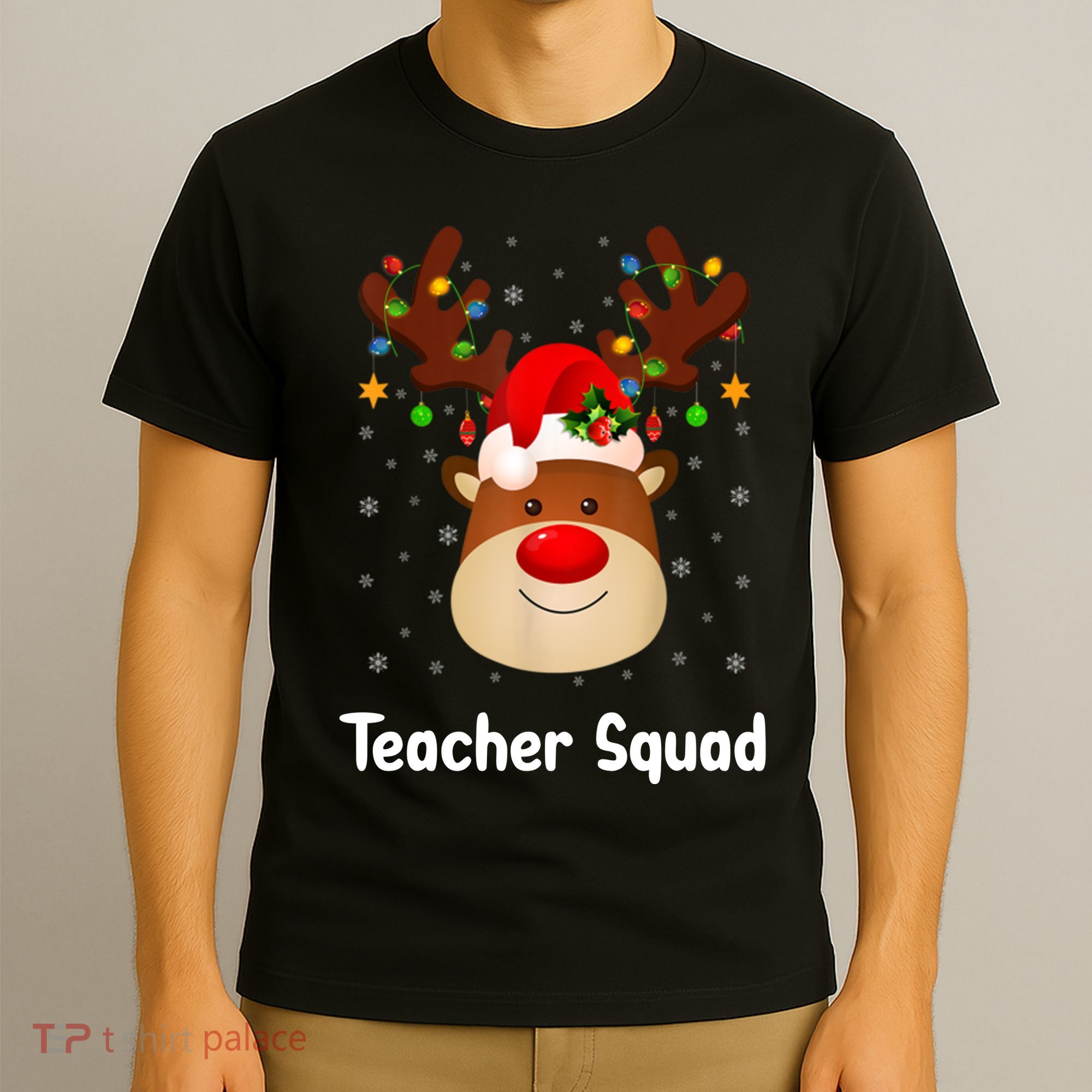 Teacher Squad Reindeer T-Shirt