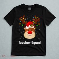 Teacher Squad Reindeer T-Shirt thumb 5