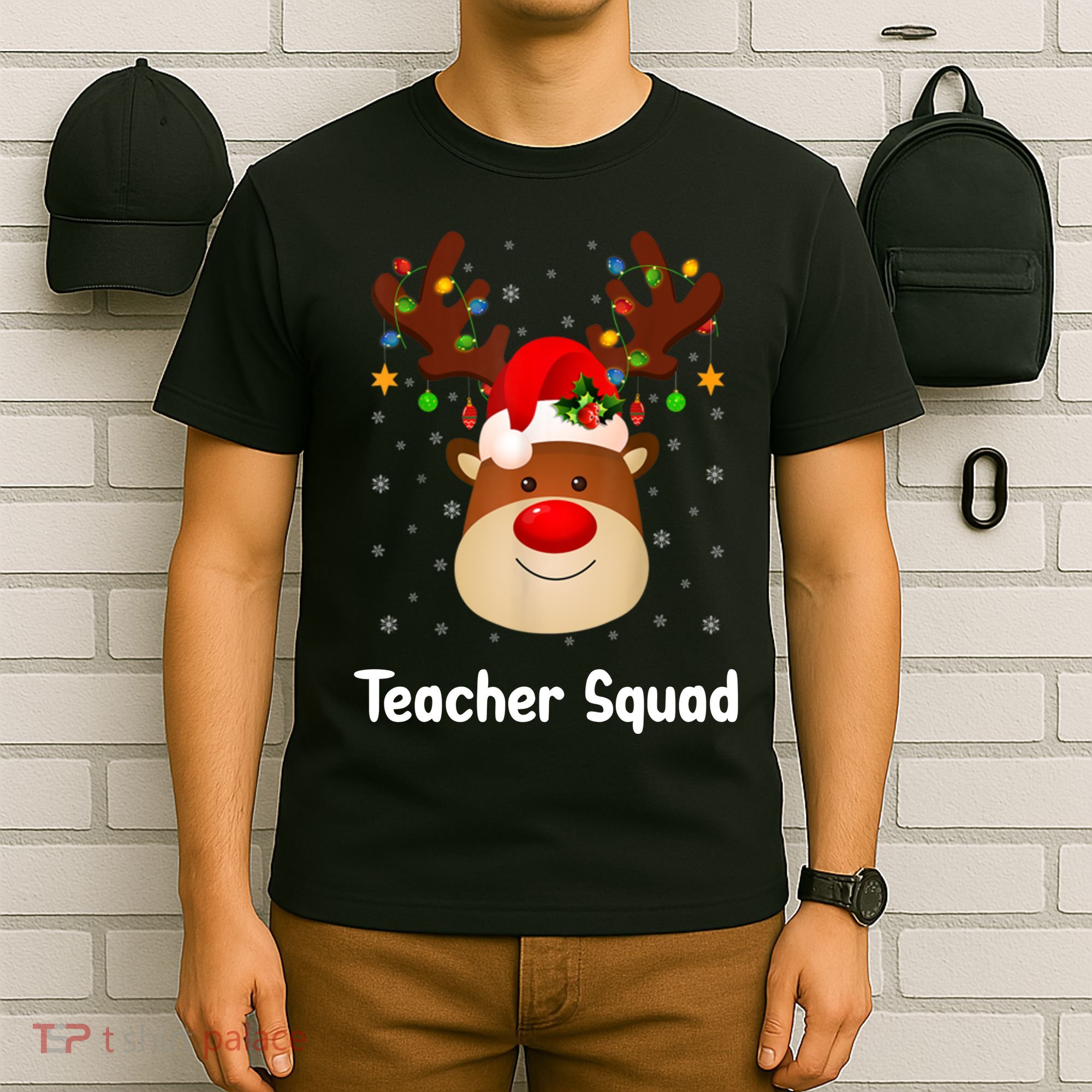 Teacher Squad Reindeer T-Shirt
