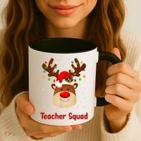 Teacher Squad Reindeer Coffee Mug thumb 3